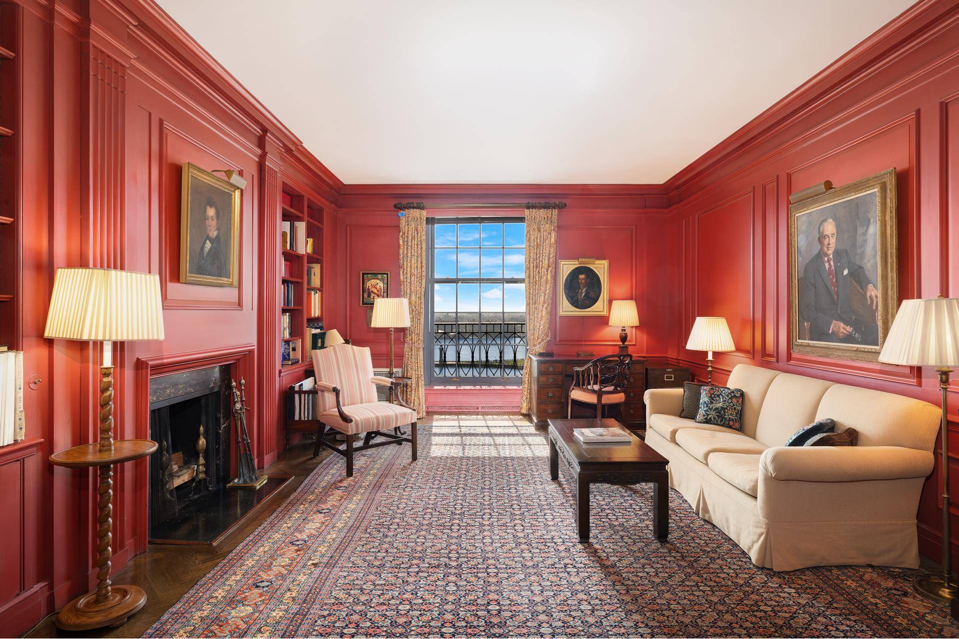 Palatial Duplex ResidenceThis extraordinary 21 room residence occupies the 12th and the 13th floors of 120 East End Avenue, designed by Charles A.