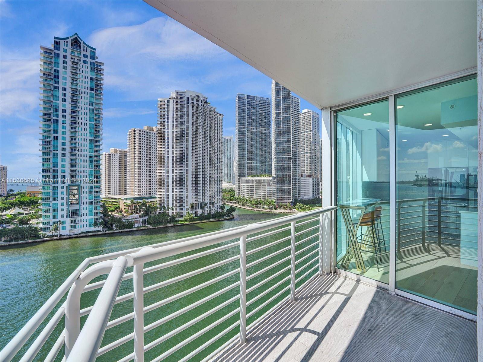 Enjoy luxury living in this elegantly renovated 3 bed, 2 bath condo with a large wraparound balcony overlooking the Ocean and Biscayne Bay !