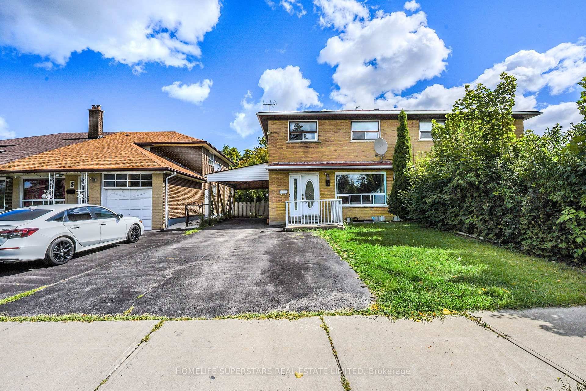 Spacious and move in ready 4 bedroom semi detached home in prime Etobicoke location !