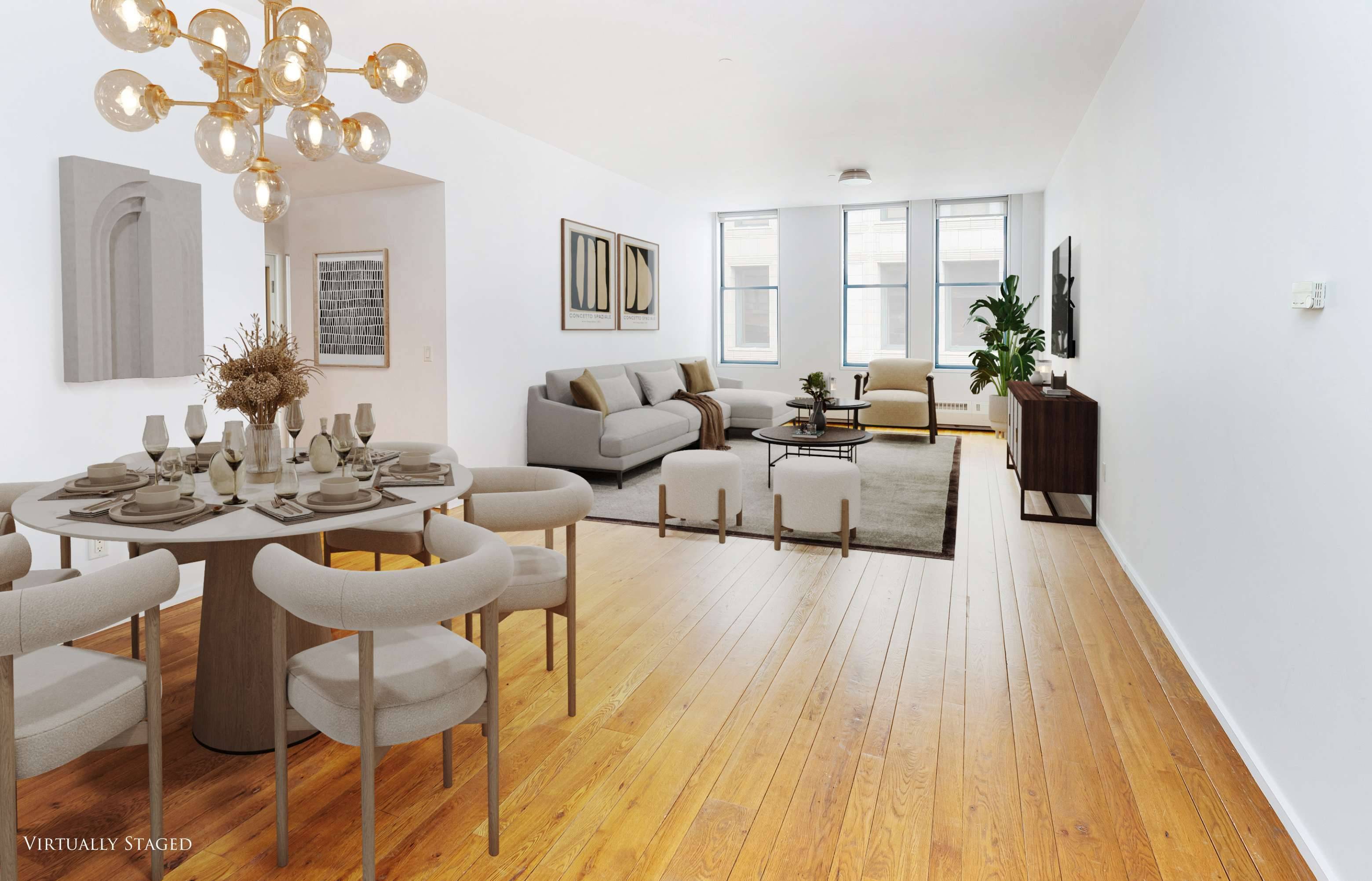 Discover unparalleled sophistication in this exquisite loft style residence at 21 Astor Place, Apt.