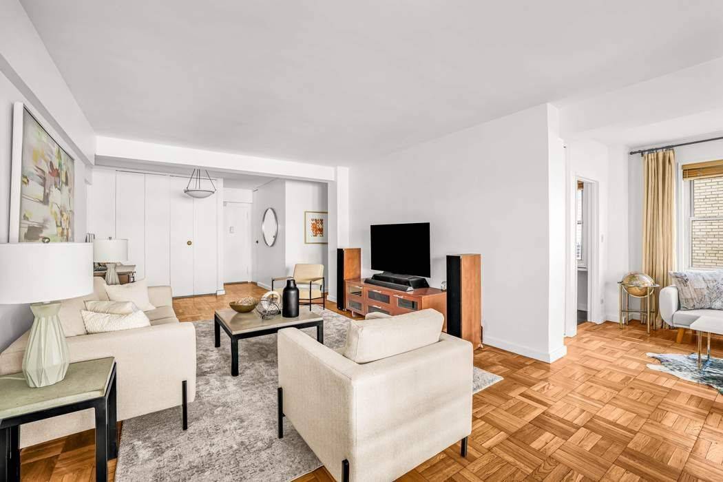 Welcome to Residence 2G a beautifully configured one bedroom, one bath home with a den, and the potential to add a second bathroom with board approval.