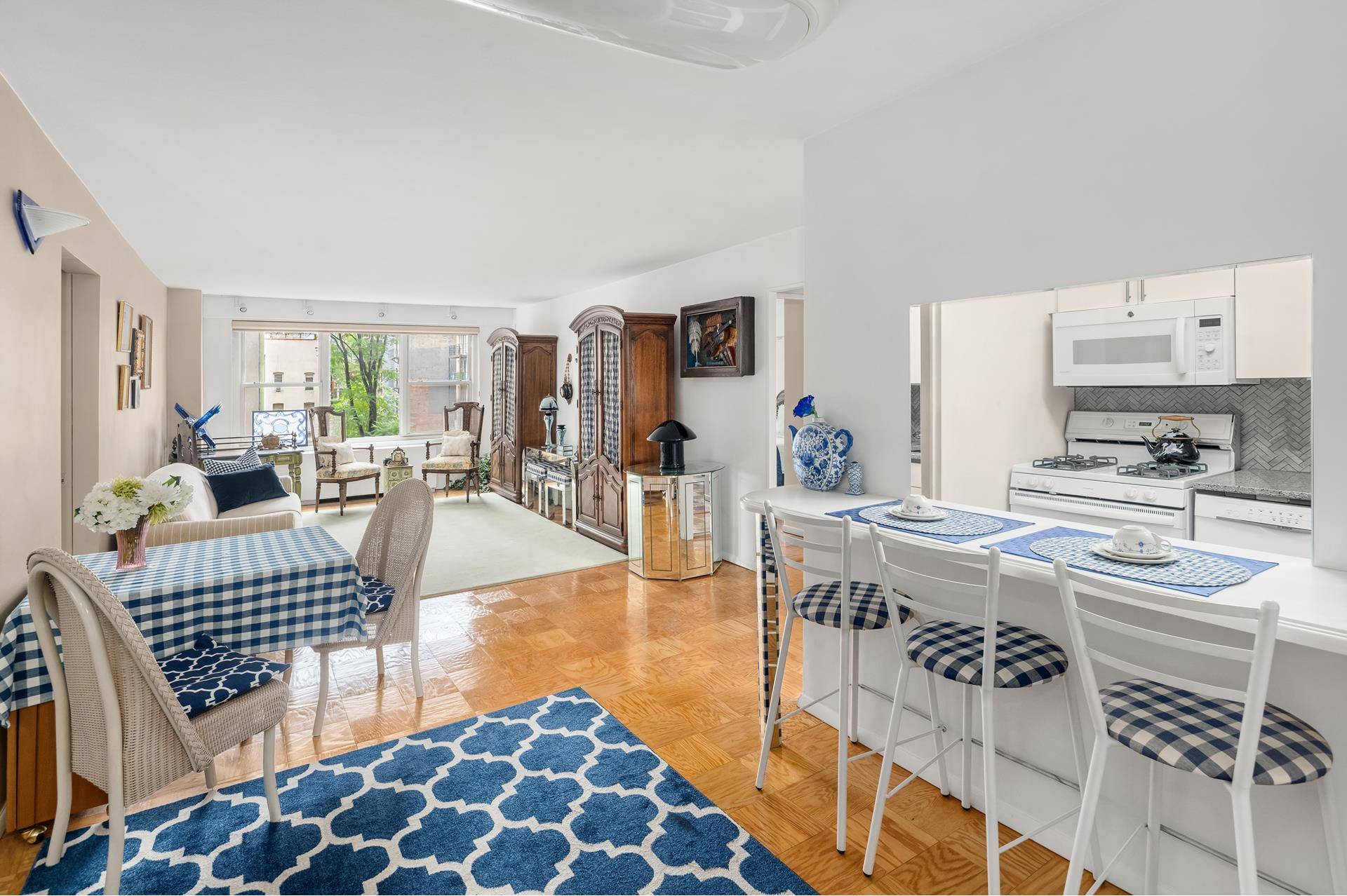 A503 is a large two bedroom, two baths, a combination apartment of a studio and one bedroom that really works.