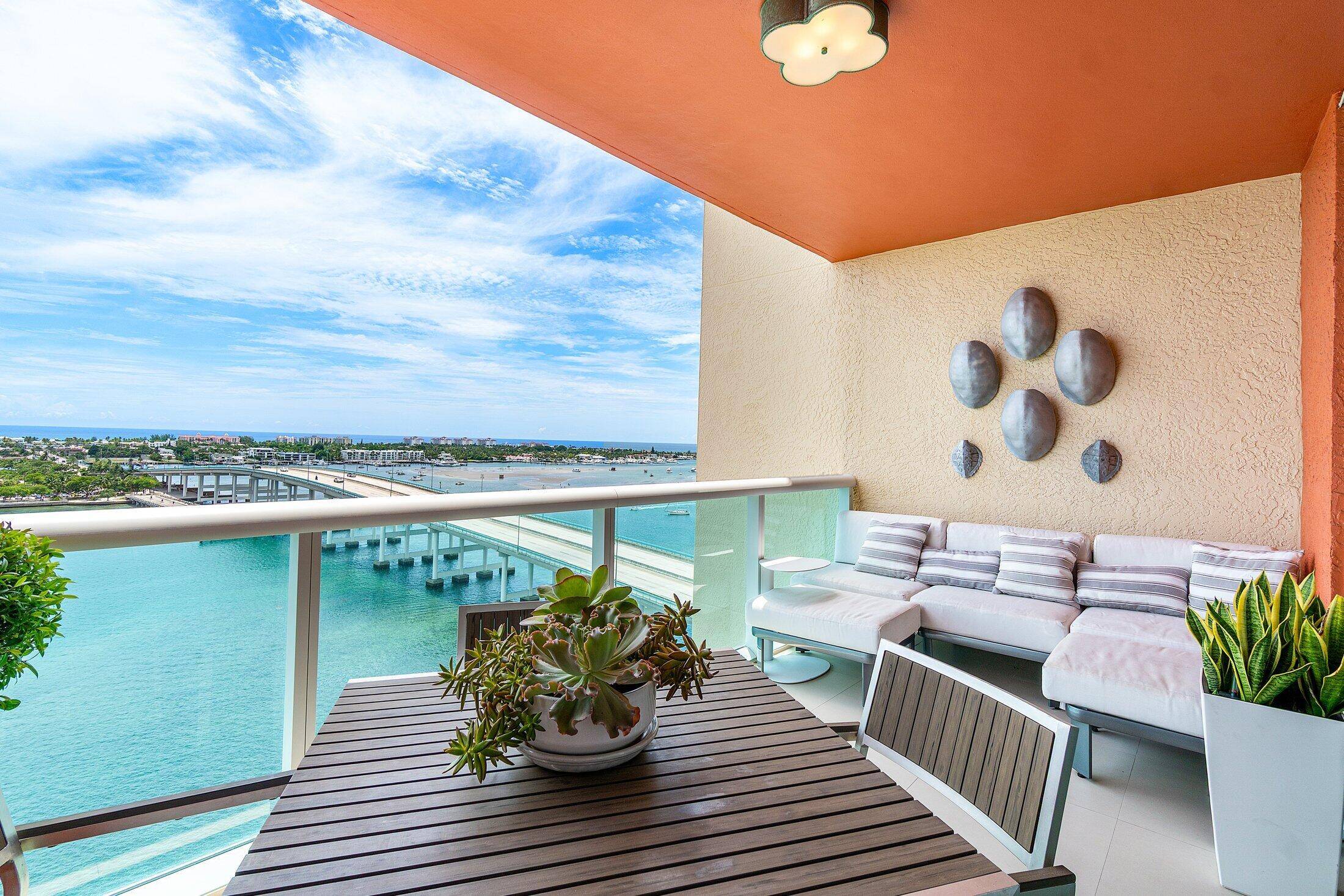 Amazing panoramic views from 14th floor, direct east facing Intracoastal ocean view !