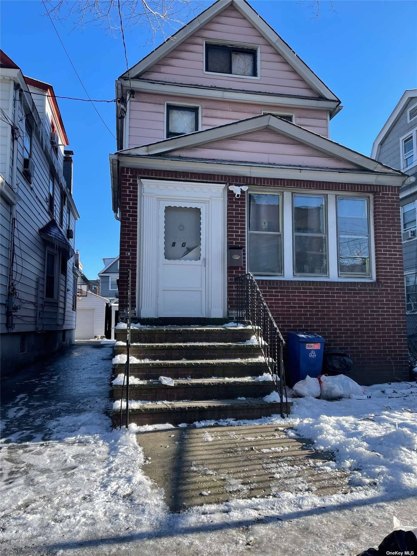 Location, location, location, there is one family in the heart of elmhurst, close to Restaurant, public Transportation The 3 bedroom living room sunroom, walk up finished attic, full high ceiling ...