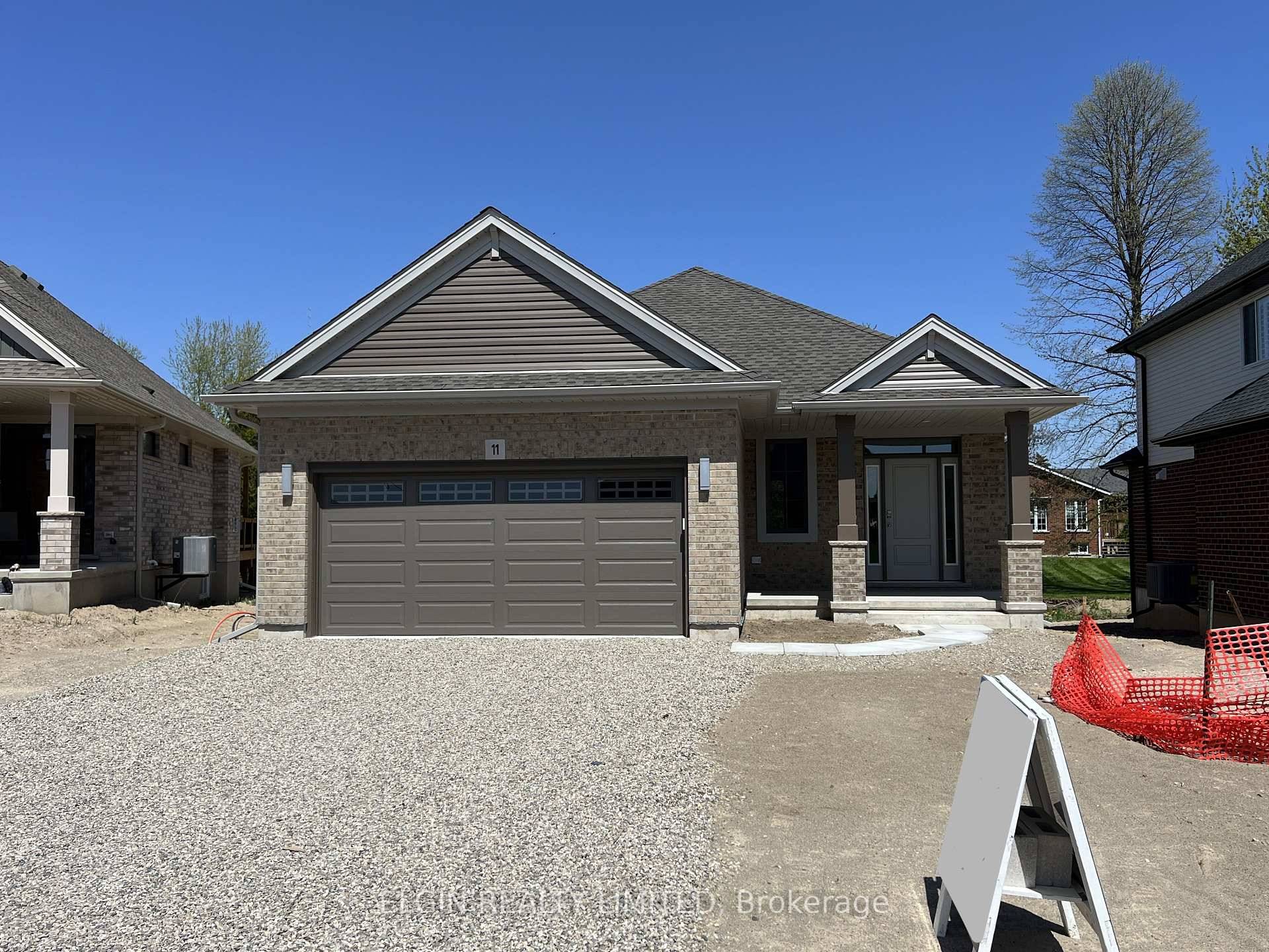 Move In Ready ! The 'Trentwood' bungalow by Hayhoe Homes features 2 bedrooms, 2 bathrooms, including a primary ensuite with shower and double sinks.