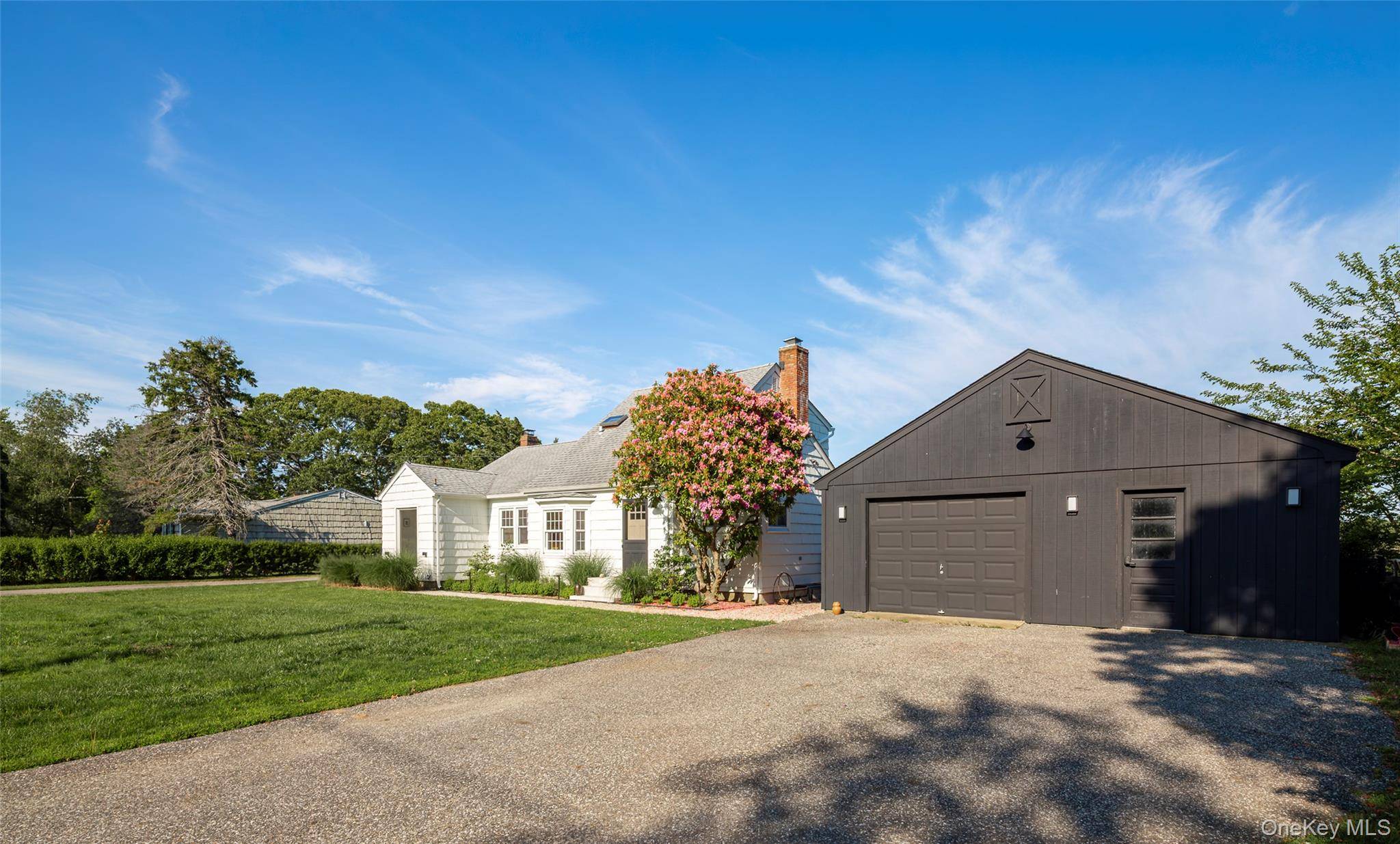 Nestled on over an acre along Shelter Island's coveted Dickerson Creek, this Scandinavian style waterfront cottage offers a serene escape with 100 ft.