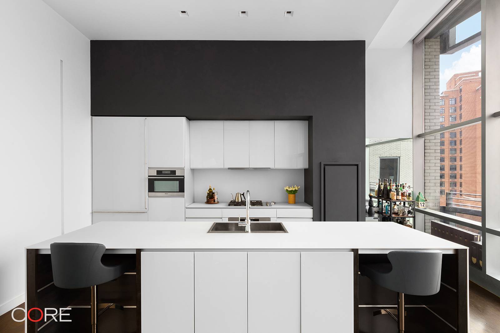 Welcome to 6E at One York Street, a one of a kind two bedroom, two and a half bathroom corner residence complete with a private terrace, parking space, and 13 ...