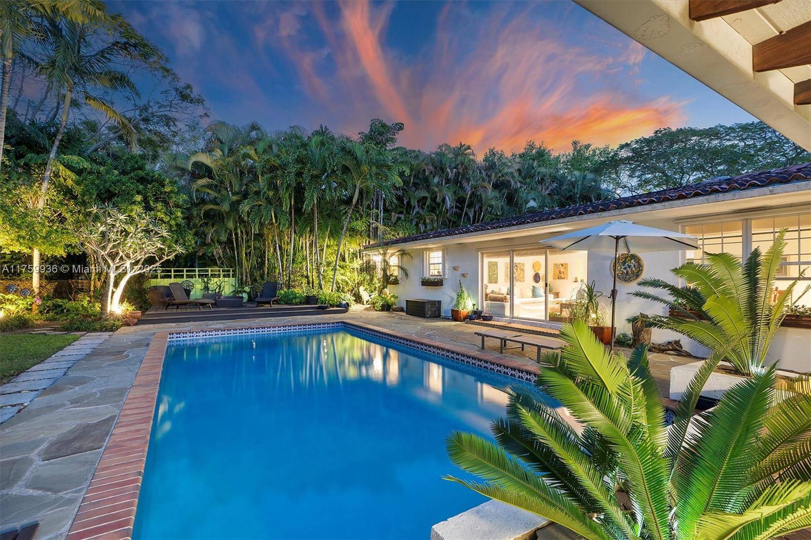Breathtaking mid century Villa in the heart of Miami Shores !