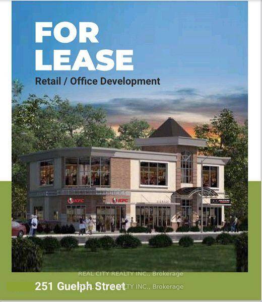 Multiple commercial units available in a newer plaza located on Guelph Street, directly across from Georgetown Market Place.