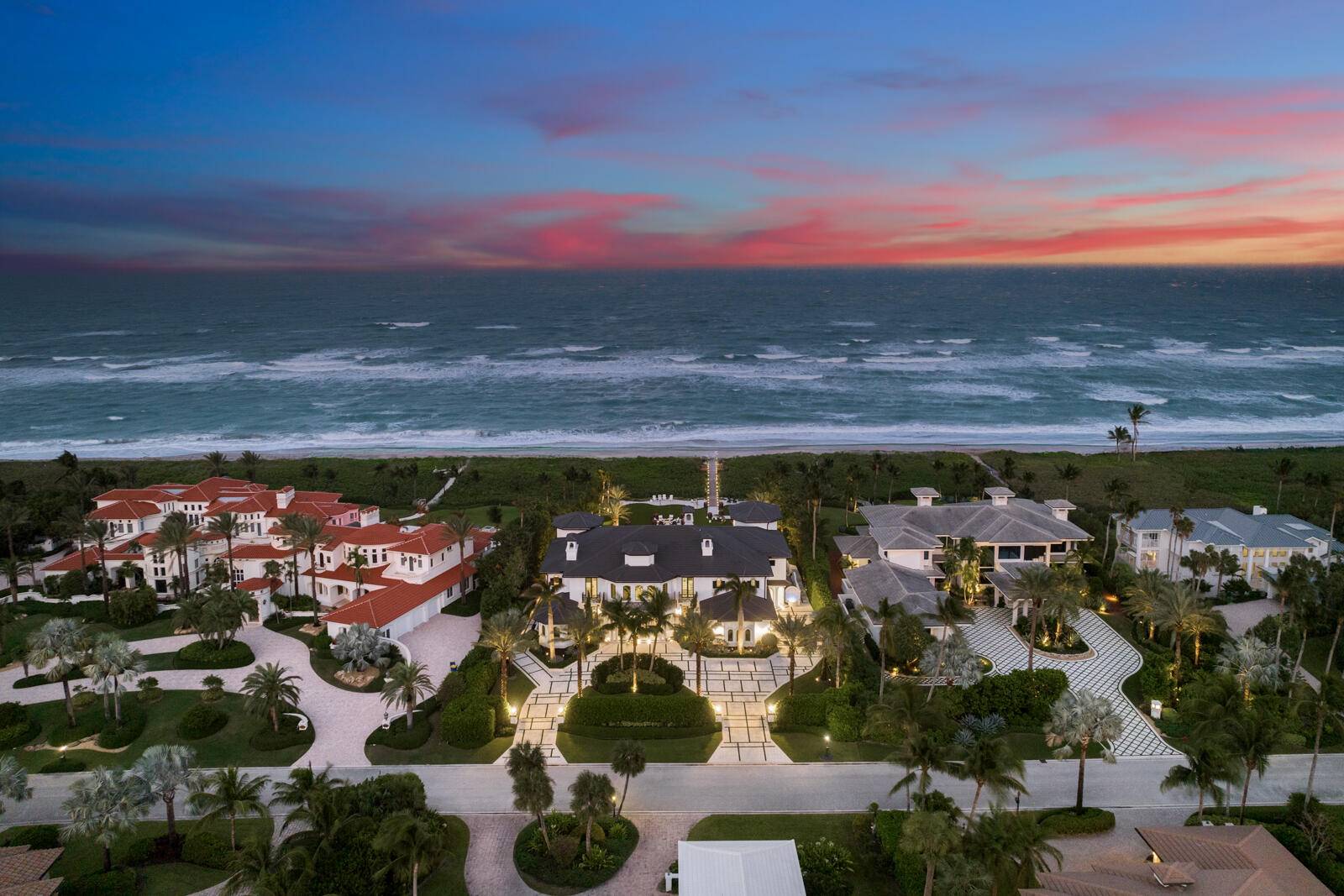 Transcend the expected in this stunning oceanfront estate, Via del Mar, brilliantly staged in the prestigious Sailfish Point community.