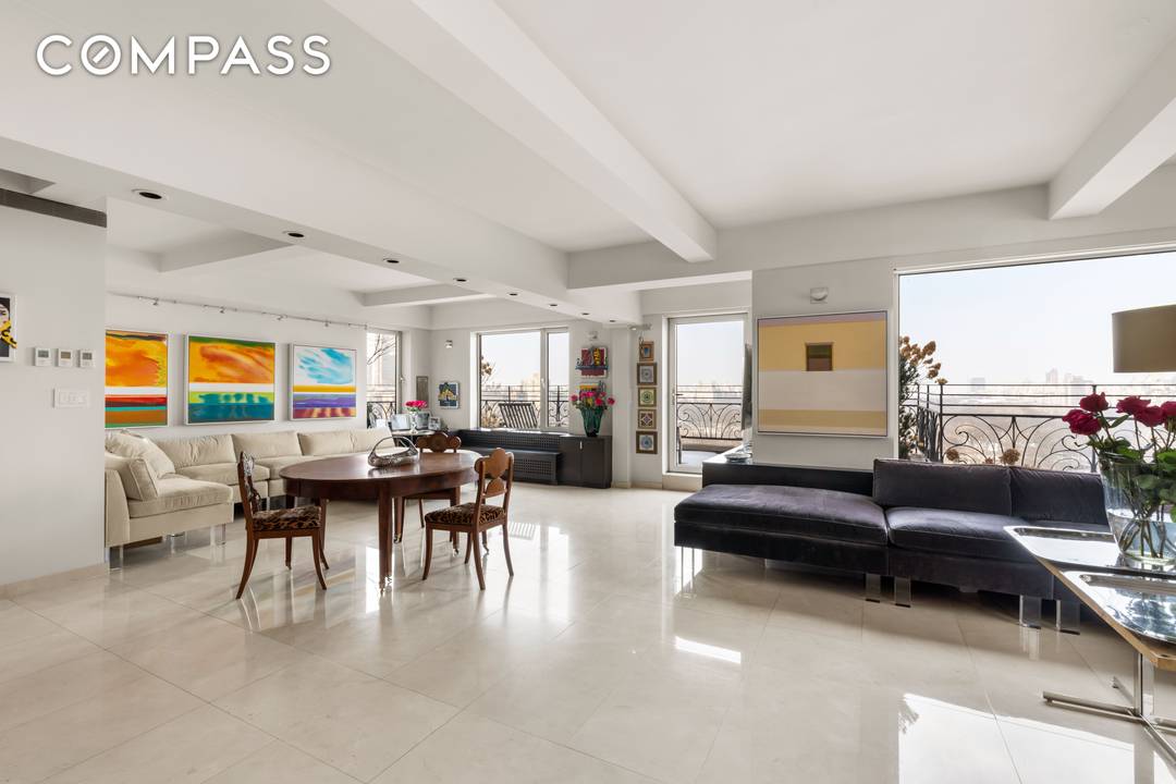 Penthouse East West A Rare Full Floor Central Park South Penthouse with 1, 100 SF Wraparound Terrace Perched atop the iconic Berkeley House, this extraordinary full floor East West penthouse ...