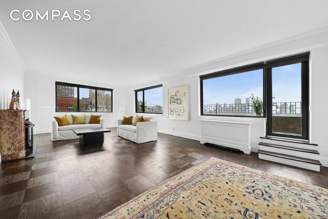 Rare crown jewel Penthouse 2 Bedroom 3 Bathroom trophy home with not one, but two private terraces in the 12 Beekman Place Co op !