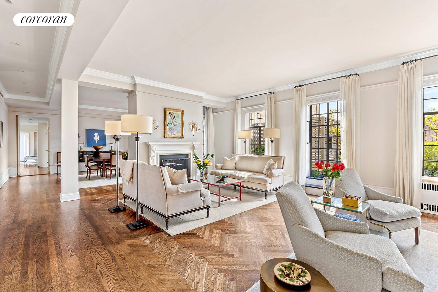 300 Central Park West 19J Set within one of Central Park West's most distinguished Art Deco landmarks, this sun filled penthouse at The Eldorado embodies timeless elegance and architectural integrity.