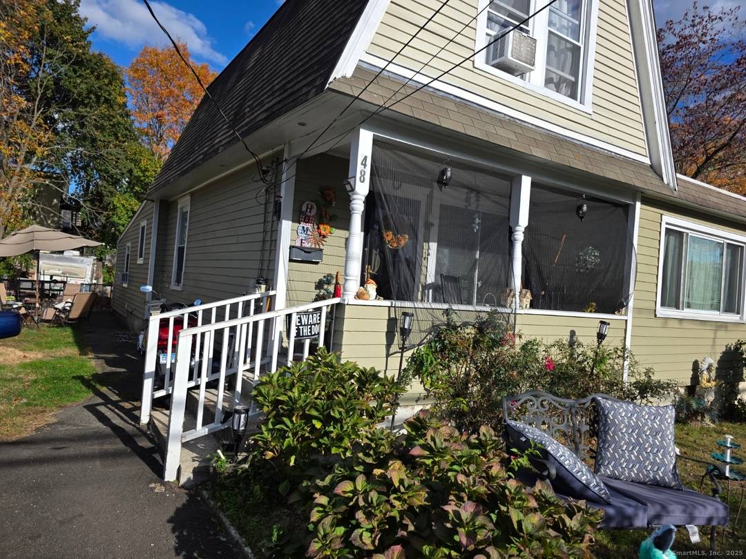 older home with hardwood floors on first level and plastic wood on 2nd level.