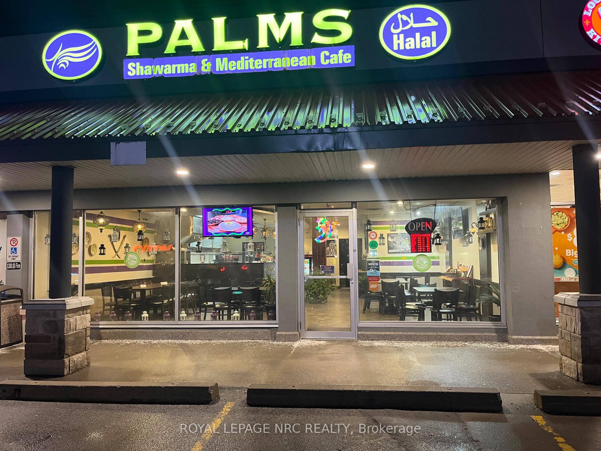 Fantastic opportunity to own a fully turnkey Mediterranean restaurant in a prime Niagara Falls plaza !