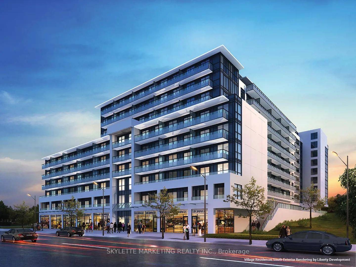 Location ! Location ! Stunning Boutique Condo Located right across Bayview Village, Over 930Sq ft W 35 sq ft Balcony 2 Bedrooms, 2 Washrooms, plus separate Den with one parking.
