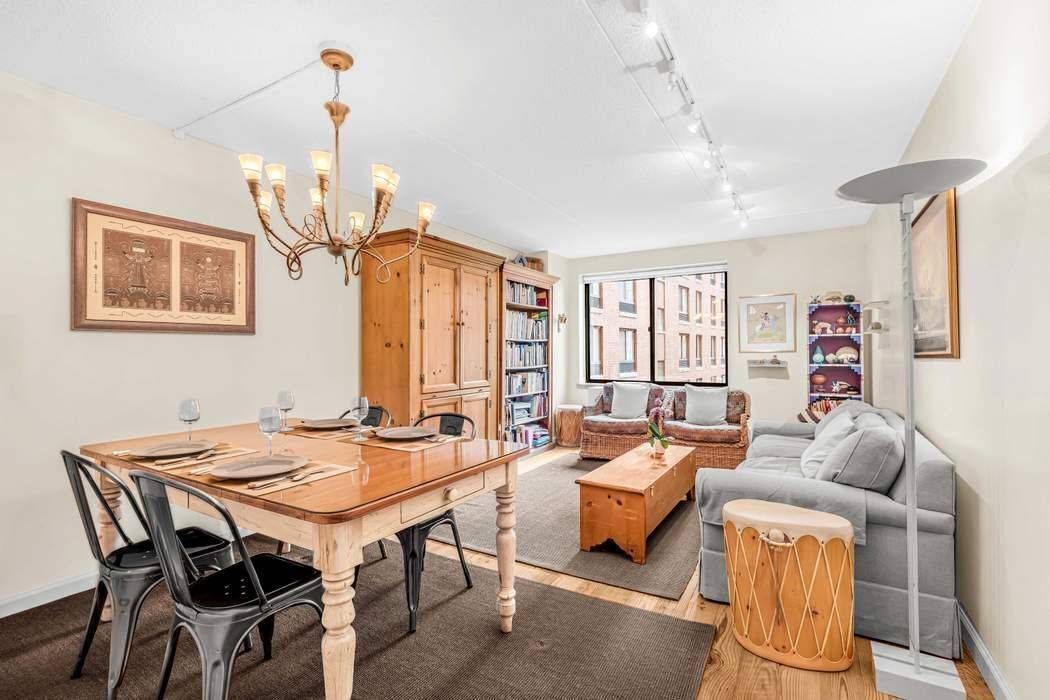 Welcome to this thoughtfully renovated one bedroom condo in Battery Park City, offering 625 square feet of bright, functional living space on the fourth floor.