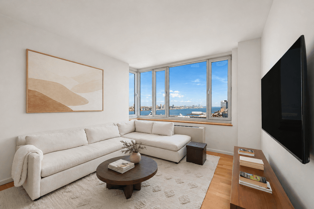 High Floor 1BR with Open Hudson River amp ; Midtown Views at The Atelier KEY DETAILS Incredibly low monthlies for a full service Manhattan condo with amenities Total monthly carry ...