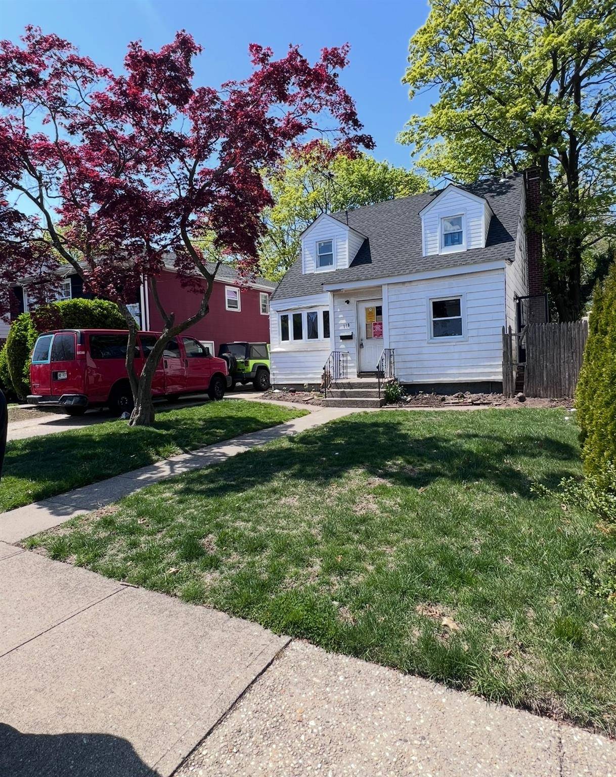 This spacious Cape style residence offers 5 bedrooms, 2 full bathrooms, a formal dining room, and a two car driveway.