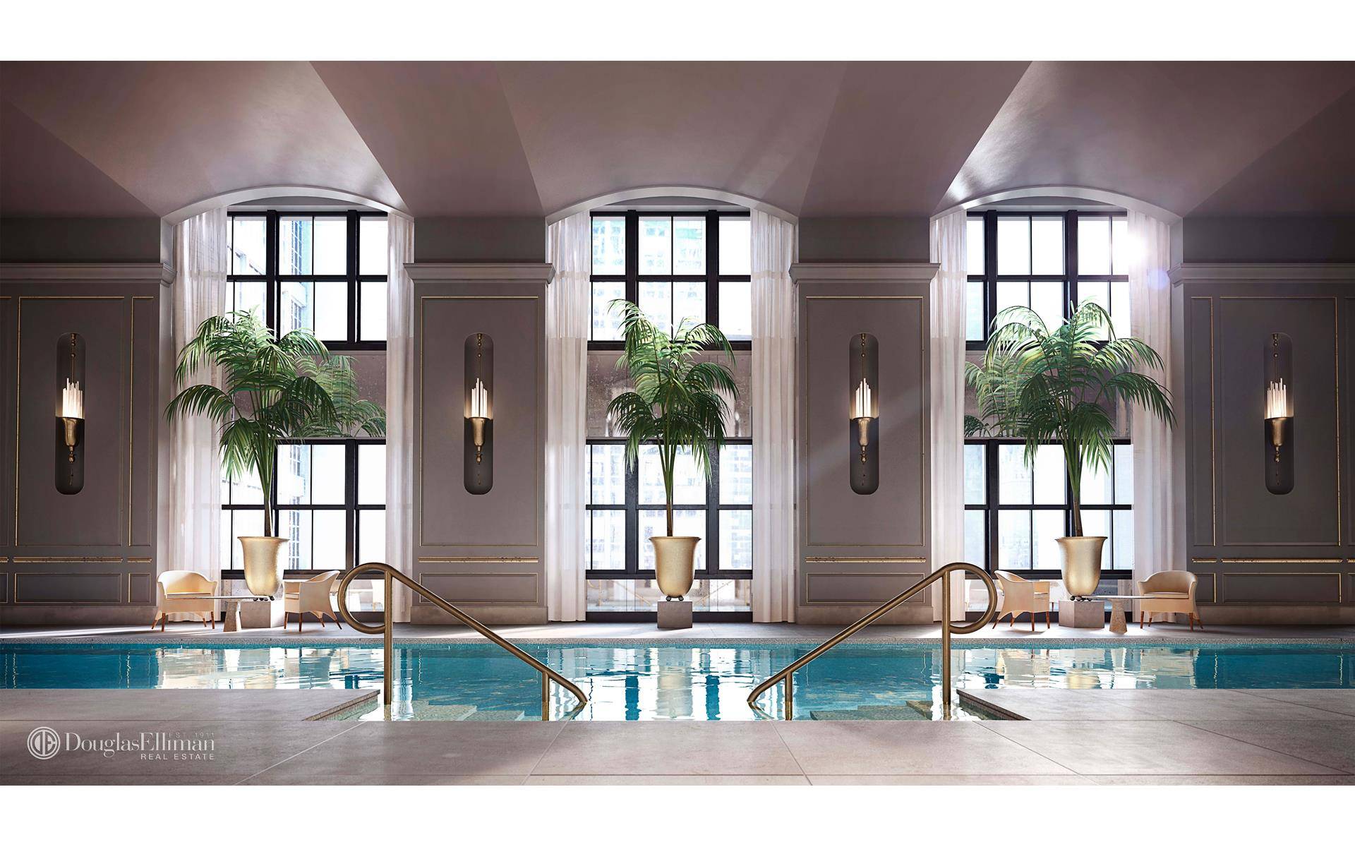 This gracefully proportioned, full floor 4, 492 square foot Tower Residence with three bedrooms and three and a half bathrooms is designed for elegant living on a grand scale.