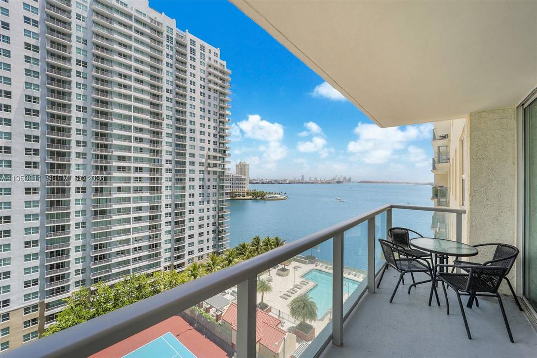 Spacious corner apartment with wrap around balcony.