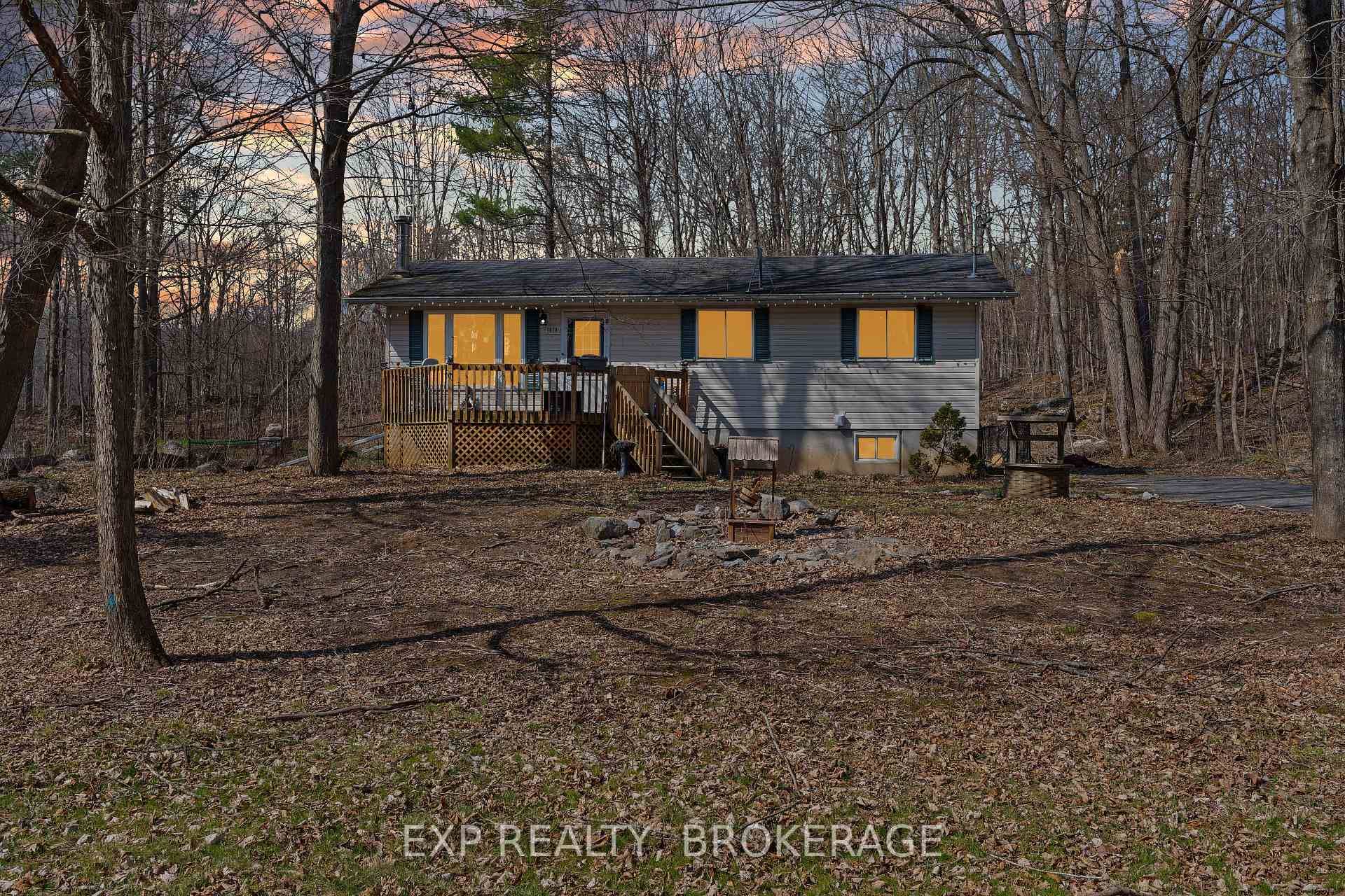 Set on a stunning 3 acre treed lot, this charming 4 bedroom, 2 bathroom home is brimming with potential.