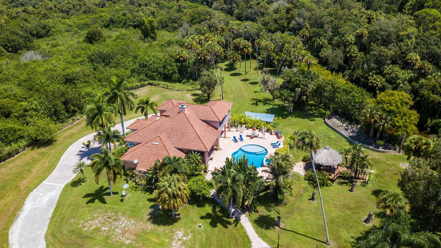 Your Own PRIVATE Oasis ! Mediterranean Style Built by Owner in 2007, CBS Construction, 3 Bedrooms, 2 Full Bathrooms, 1 Half Bathroom, Family Room, Balcony Facing Pool, 3 Car Garage, ...