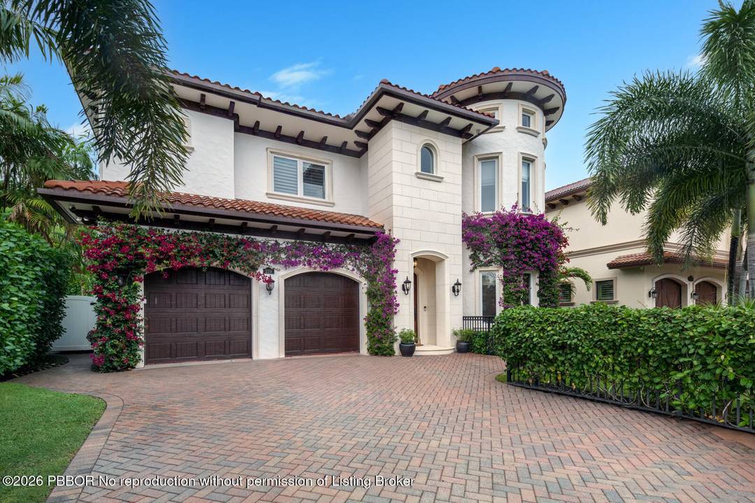 Located in SoSo, a coveted area of West Palm Beach, this Mediterranean style residence offers five bedrooms, four full bathrooms, and 4, 225 total square feet of thoughtfully designed living ...