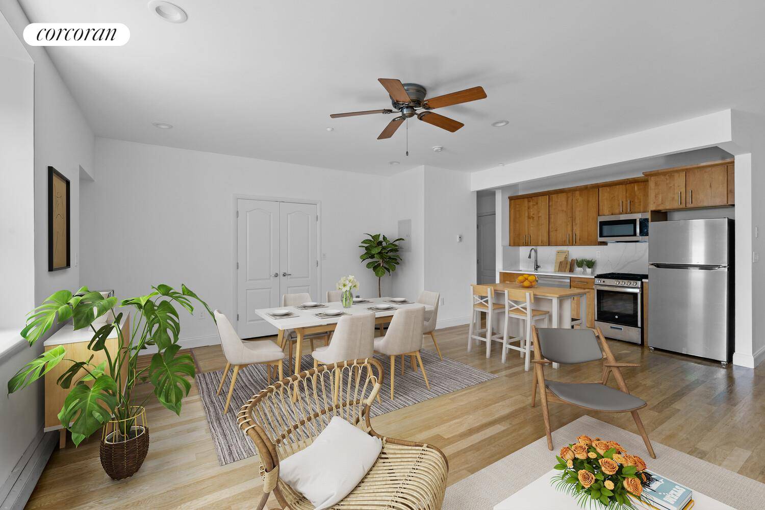 Discover an exceptional Clinton Hill Garden Duplex home unlike any other with not one but two amazing outdoor spaces !