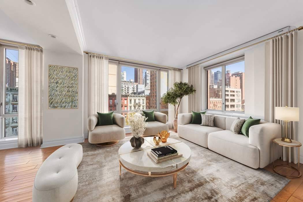 This sprawling 3, 500 sq ft residence at BridgeTower Place offers a rare combination of space, light, and flexibility in a full service Upper East Side condominium.