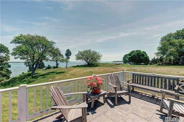 New Suffolk, North Fork BAYFRONT residence.