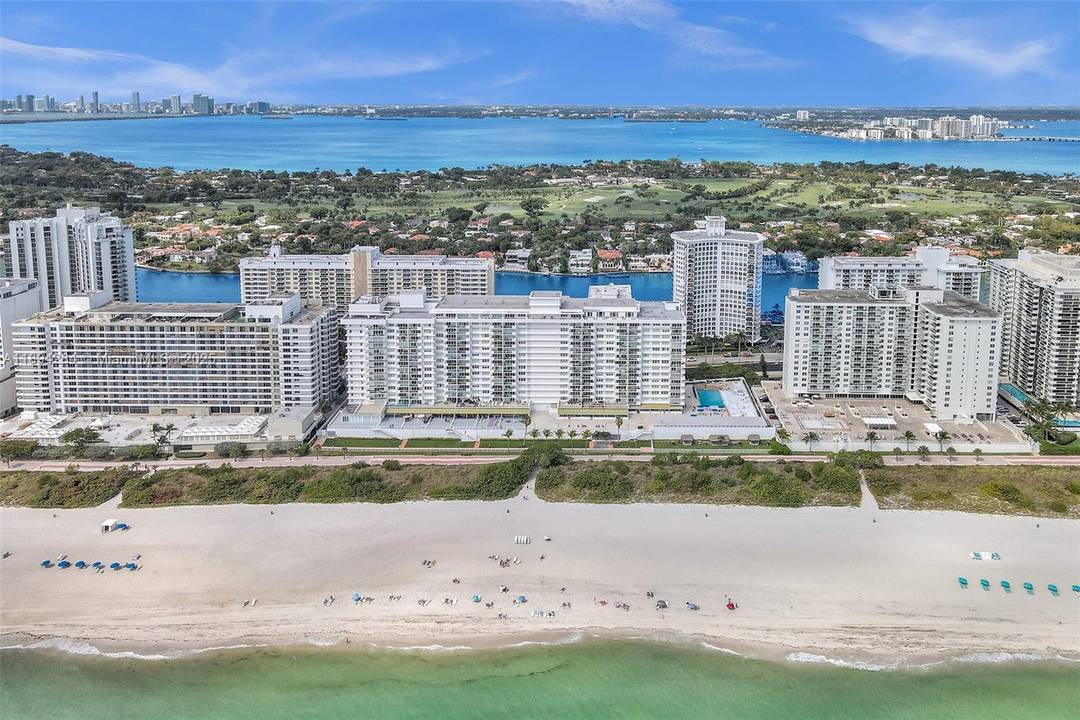 Enjoy a premier line in the building with sweeping ocean and Miami Beach views from this refined condo offering 1 bedroom, 1 den, and 2 full bathrooms.