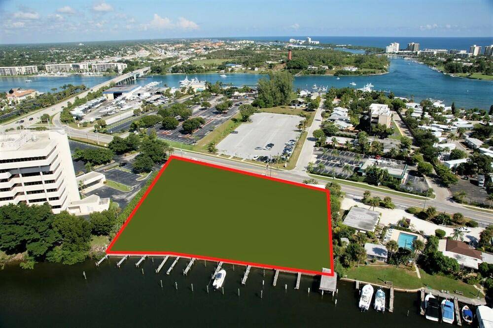 Two parcels with 250 feet along the water and 300 feet along Highway A1A.