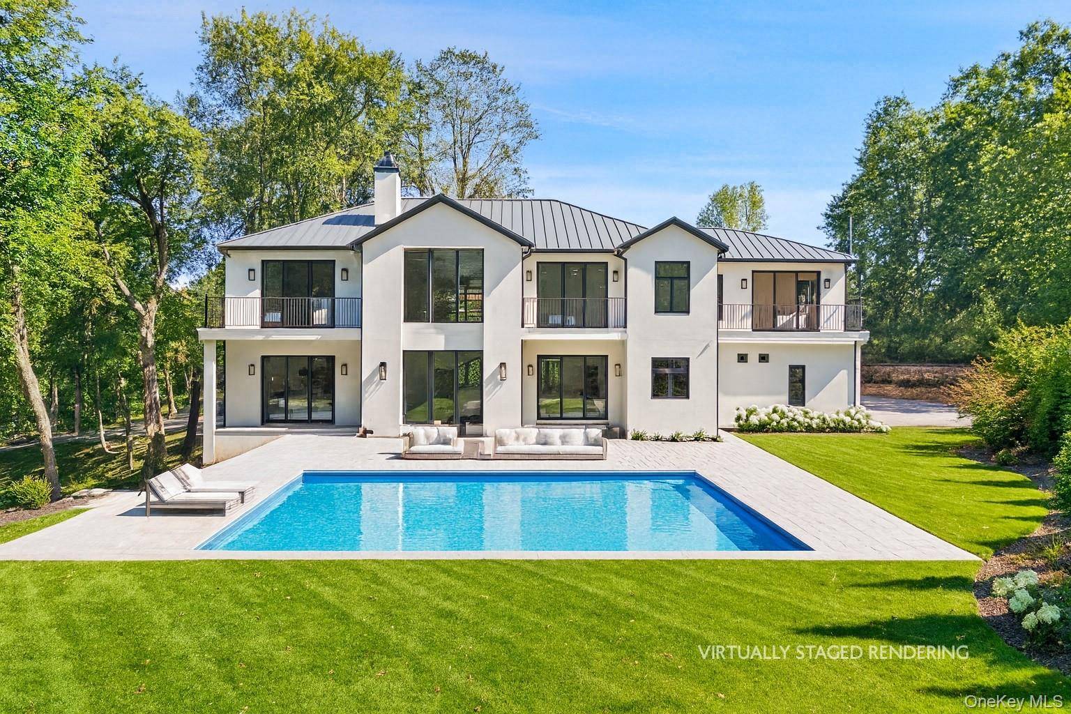 A rare offering in Rye a newly constructed residence of exceptional scale and craftsmanship, graced with sweeping golf course views.