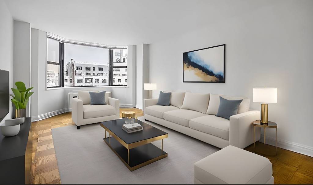Spacious one bedroom apartment in a full service doorman elevator building.
