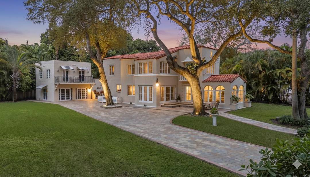 Welcome to Villa Las Palmas, a fully gated historic estate compound in the prestigious Morningside Miami neighborhood, set on a rare 26, 900 sq ft oversized lot.