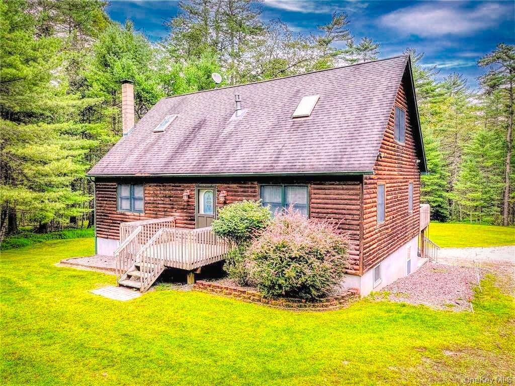 AN OASIS AMONG THE PINES will be yours with this lovely contemporary home snuggled between the northern reaches of the Poconos and the southern Catskills.