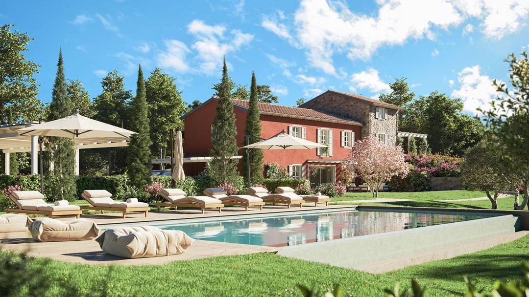 Country house with panoramic views and 1.2 ha of land with olive grove for sale in Castelfiorentino, in the Tuscan countryside, 38 km from Florence.