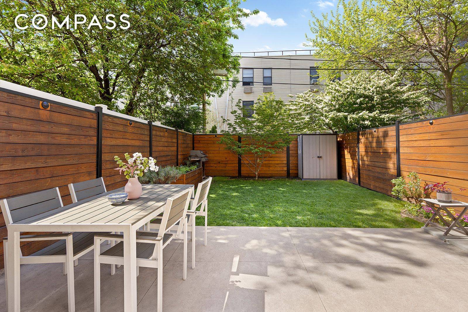 76 President Street is a beautifully renovated two bedroom condo with a truly spectacular, lush private backyard in the Columbia Street Waterfront District.