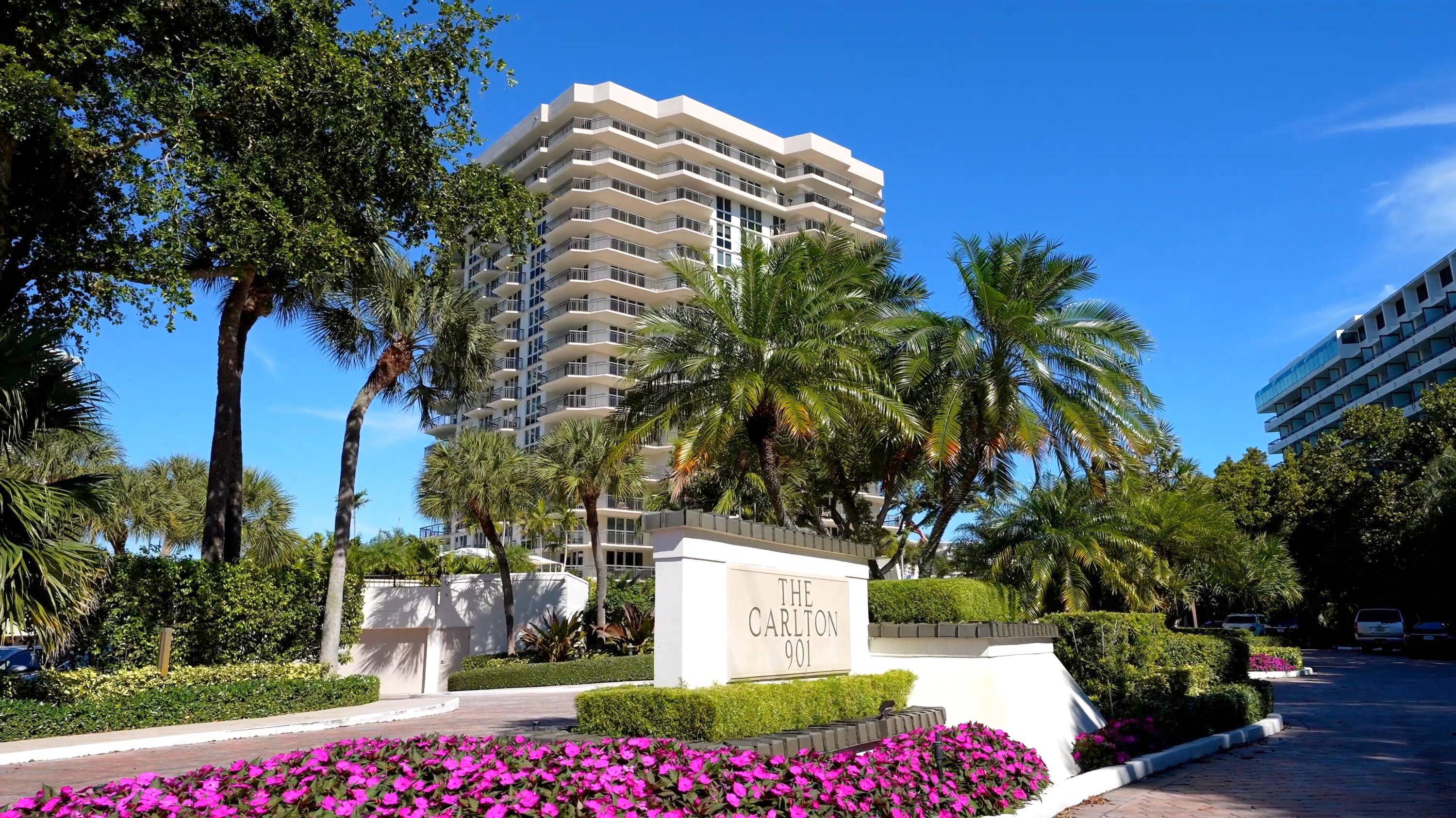 BEAUTIFULLY REMODELED CORNER RESIDENCE WITH INTRACOASTAL, OCEAN AND INLET VIEWS FROM A WRAPAROUND TERRACE ON LAKE BOCA !