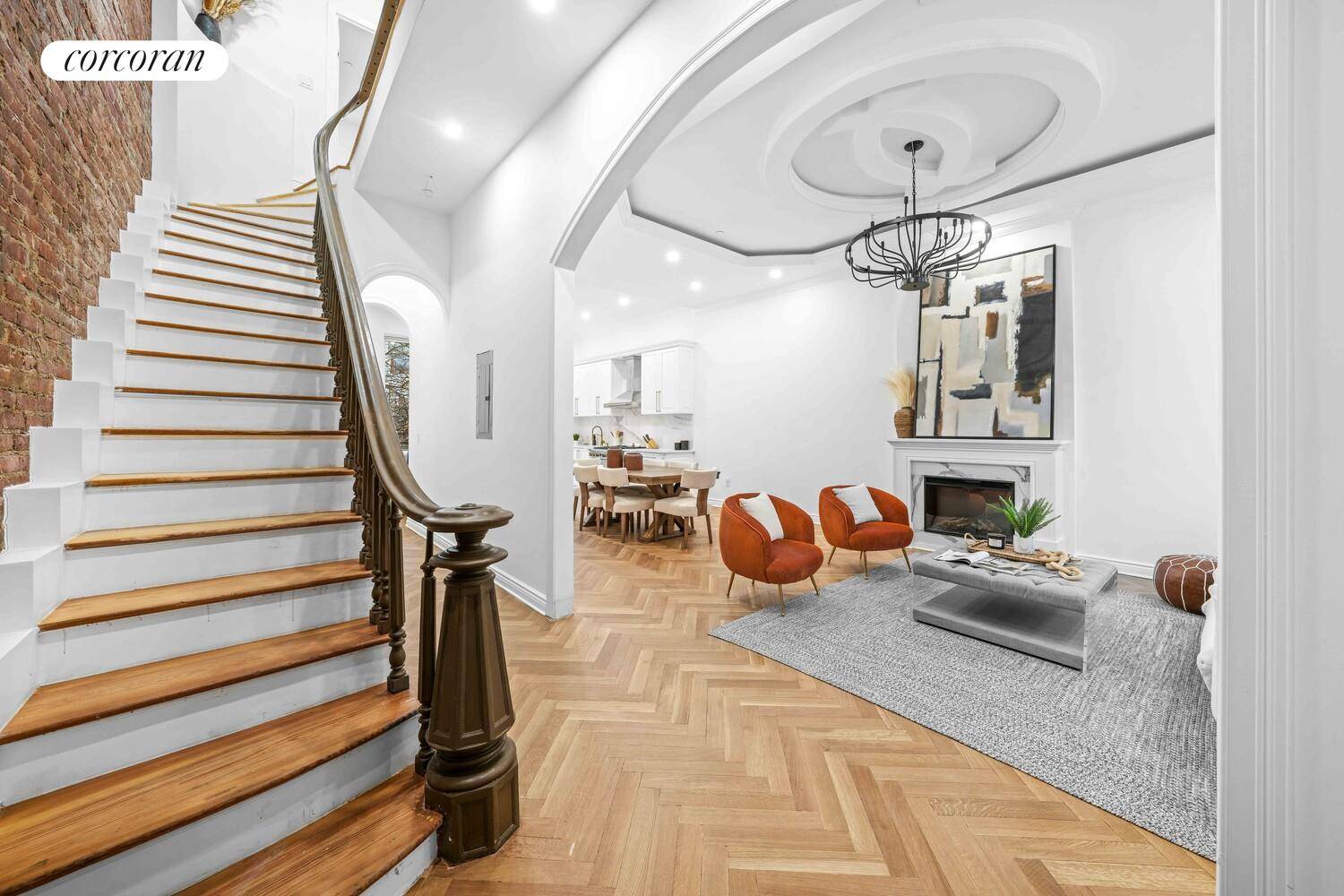 6 Beds 5 Baths 3, 663 SF 23 Feet Wide Two Family Townhouse with Owner's Triplex Garden Rental Discover the perfect blend of timeless architecture and modern sophistication at 237 ...