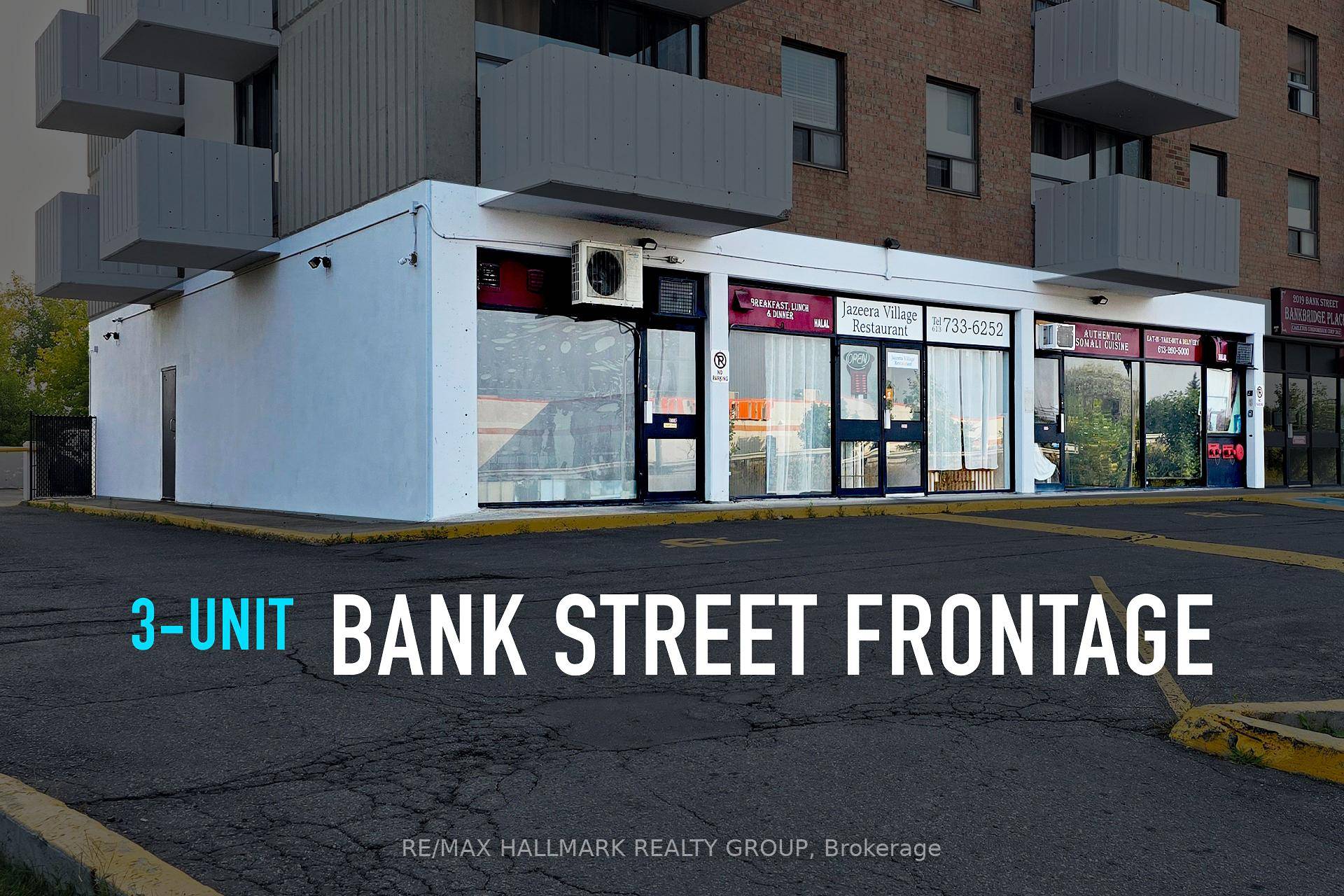 Corner retail investment on Ottawa's Bank Street three connected ground floor commercial condo units totaling 1, 416 sq.