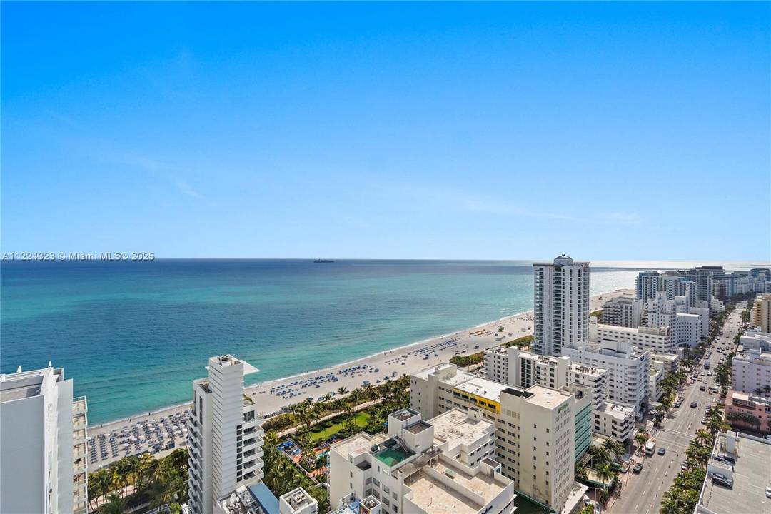 Indulge in spectacular southern facing views of the ocean, bay, and intracoastal from this exquisite 2 bedroom, 3 bathroom unit in Fontainebleau II.