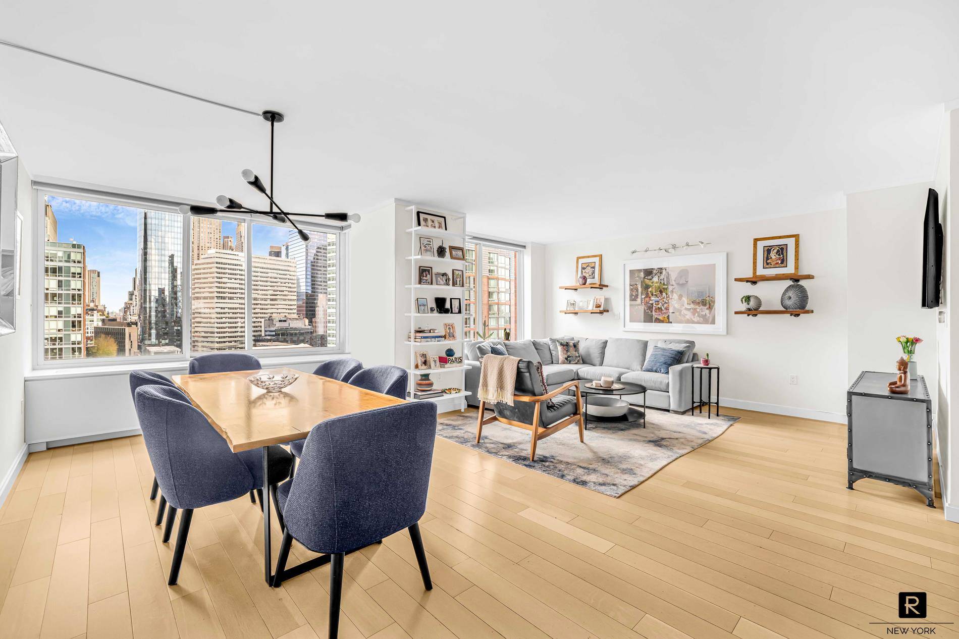 Welcome home to residence 21A at River and Warren.