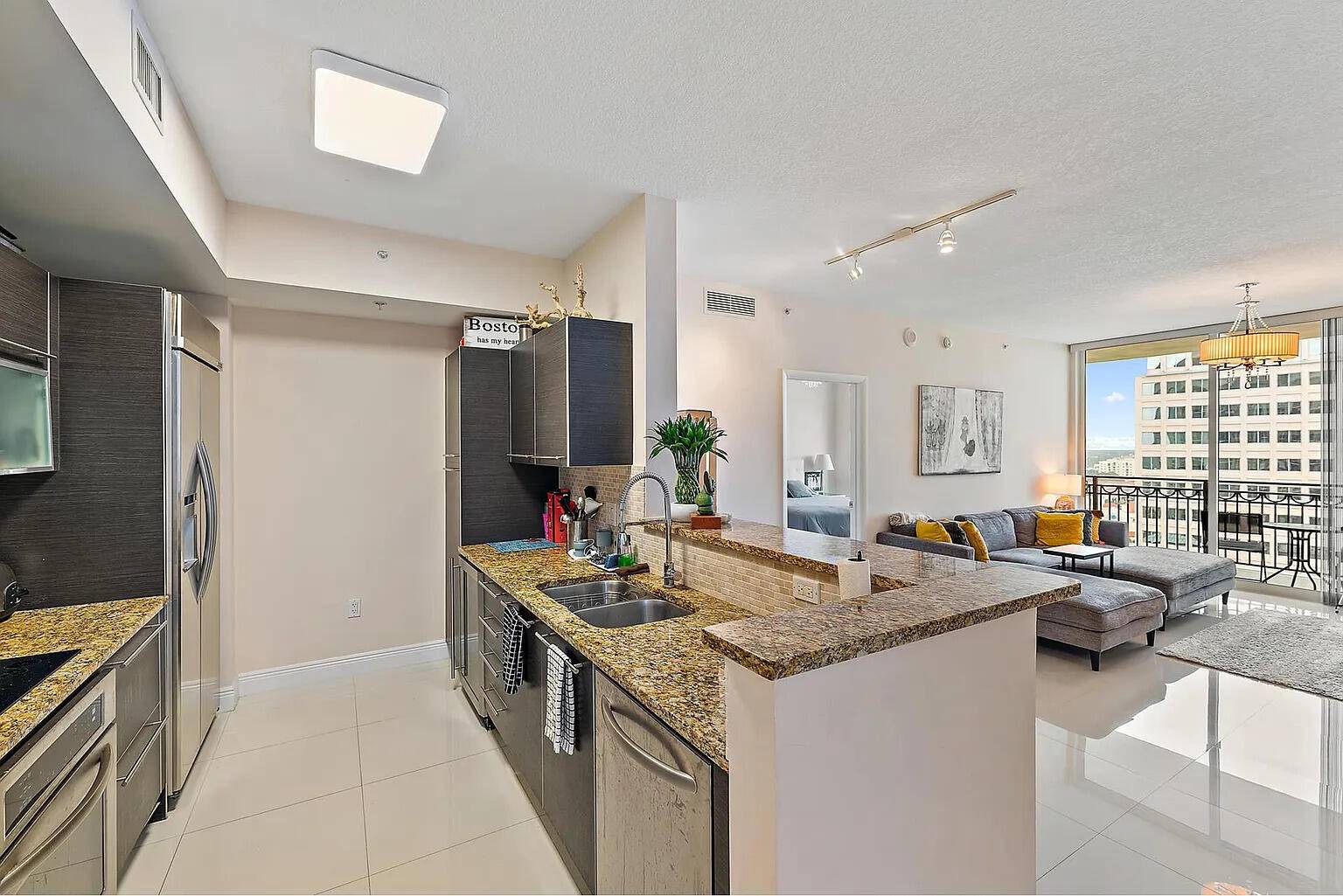 Experience elegance in this 2BD 2BA condo with city and partial Intracoastal views.