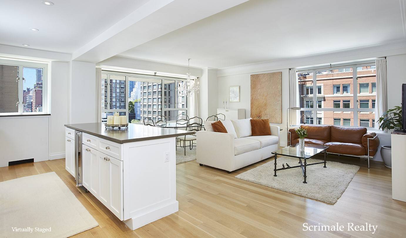 Residence A 903 is a one bedroom with south and west exposure, a large terrace, and classic NYC views !
