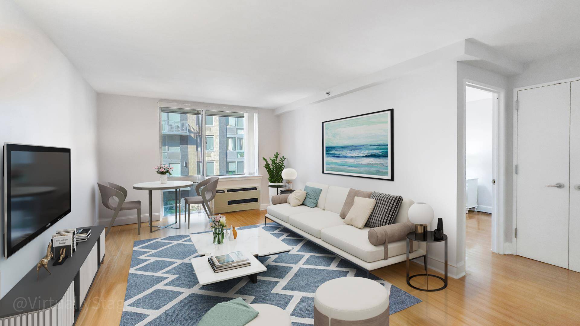 1 Bedroom Guest Room Office and 1 Bath Convertible Flex 2bedroom.