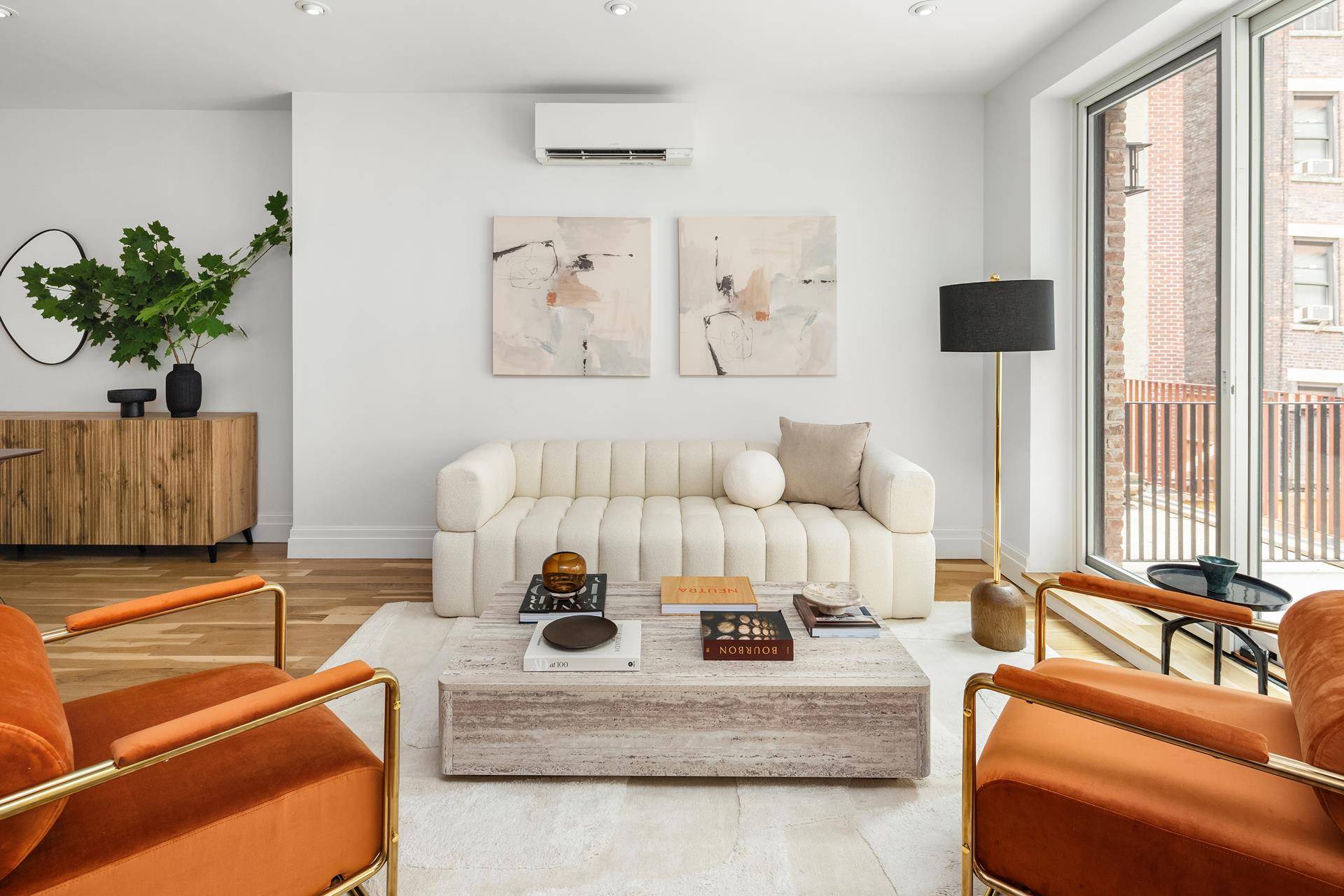 The Parlor Residence is a stunning 1, 130 square foot full floor home featuring, two bathrooms, and private terrace.