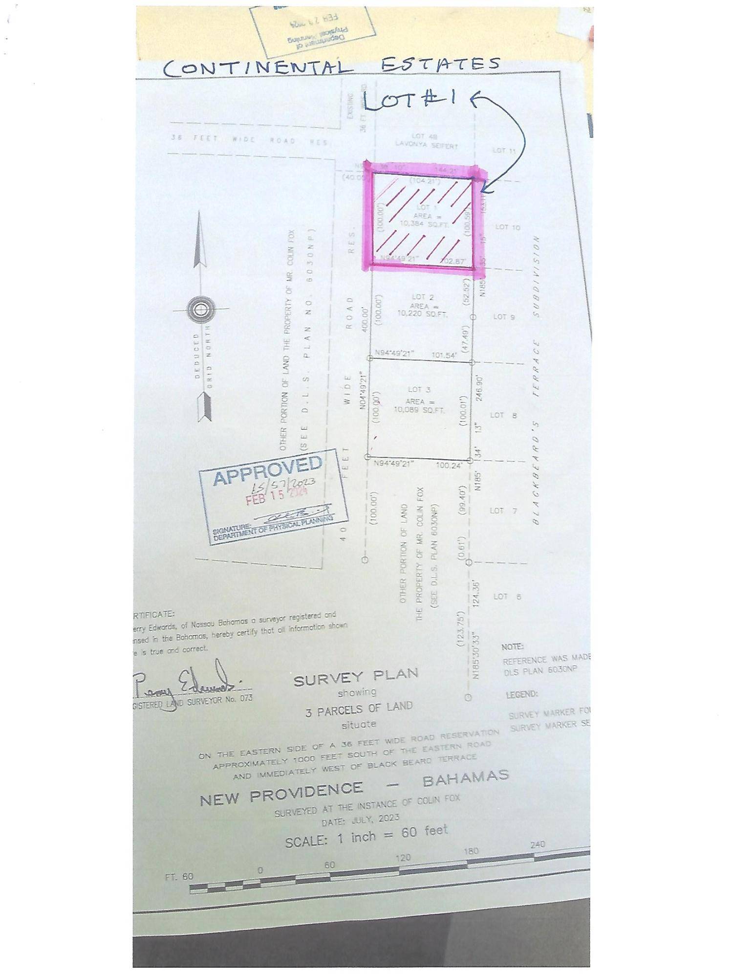BLACKBEARDS TERRACE LOT#1 Land New-Providence
