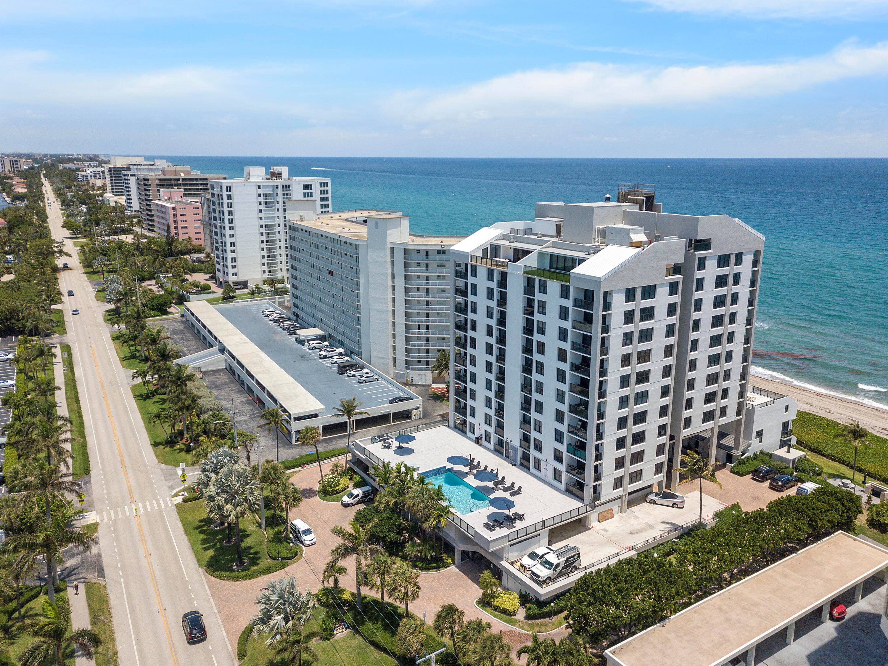 Enjoy the amazing views of the clear blue waters from the 8th floor at Ocean Terrace North.